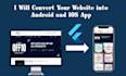 convert website to android app and ios app