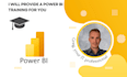 provide a power bi training for you in english or german