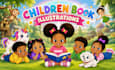 create awesome children book illustrations and covers