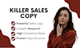 write persuasive sales copy, ads copy, and landing pages