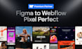 convert figma to webflow with responsive design, cms and animations