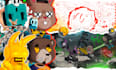 create  doodle illustration, cartoon and nft art in my style