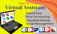 be a virtual assistant for data entry and basic admin tasks