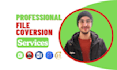 convert PDF to word, google docs, powerpoint, typing services