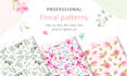 create unique and elegant floral patterns in watercolors