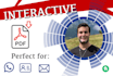 design an eye catchy and interactive PDF file