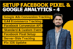 google analytics 4 setup facebook pixel conversion api, ga4 ecommerce tracking