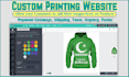 develop a custom printing website for your printing setup