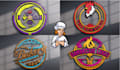 design restaurant cafe, pizza, bbq, burger, bakery, food logo