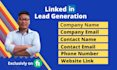 do linkedin lead generation and web research