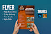 make a flyer, bifold or trifold