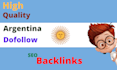 provide argentina dofollow SEO backlinks