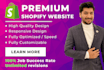 setup your shopify store or shopify landing page