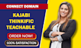 connnect your domain to thinkific teachable and kajabi