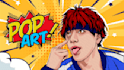 draw a retro pop art roy lichtenstein style in 24 hours