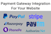 integrate any kind of payment gateway