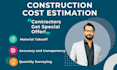 do material takeoff and cost estimation for all types of buildings