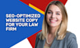 write SEO website copy for your law firm