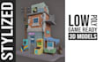 create stylized game ready low poly models