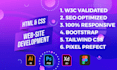 convert psd to html, figma to html with bootstrap