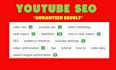 write SEO title, description and tags for your youtube video