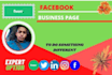 create, optimize facebook business page