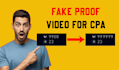 create CPA fake proof videos