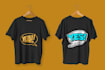 professional t shirt graphics for amazon merch  etsy and shopify