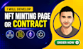 develop an nft contract and minting website