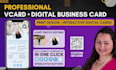 design a professional printable and digital, business card vcard