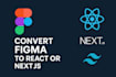convert figma design to react or next js with tailwind css