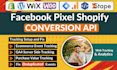 setup meta facebook pixel shopify, conversion API, wordpress via GTM, ga4