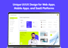 do modern website ui ux design, mobile app ui ux design