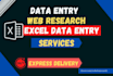 do fast data entry, web research, copy paste