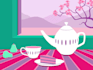 design a still life illustration in bright colors