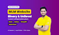develop custom MLM website blockchain unilevel binary MLM