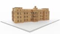 render wood scale model, maquette, conceptual model of your object