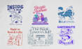 create flat illustration graphic tshirt design