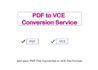 convert PDF to vce