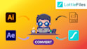 convert your animation into json and lottie formats