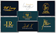 do unique elegant luxury signature logo