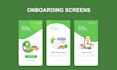 design cool onboarding and splash screen for android or ios