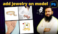 do add jewelry on the model images in photoshop