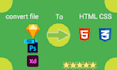 change  and convert psd to responsive html website