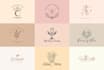 design a custom hand drawn, feminine, and botanical boho logo design