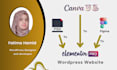 convert canva design, PSD, figma to wordpress using elementor