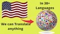 translate any english document to any one of 30 languages