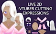 cut and add expresions to your vtuber model design