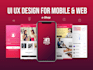 design android ios mobile app UI UX with prototype for ecommerce or any business