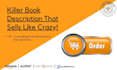 write a kindle SEO book description that sells like crazy